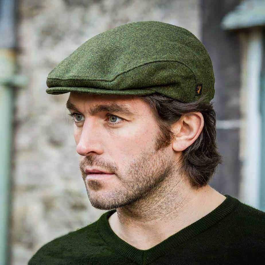 tweed flat cap green 100 wool made in ireland tweed flat cap green 100 wool made in ireland